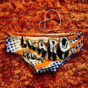 Large size handmade swimwear! The string falling out, funky pool party attire!